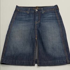 SEVEN FOR ALL MANKIND Womens 25 Blue Jean Skirt